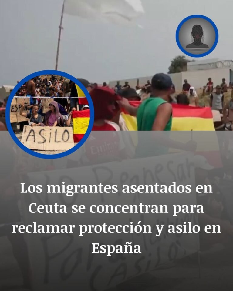 Ceuta, entre lonas y miedo: los migrantes acampados se concentran para exigir asilo y evitar la devolución
