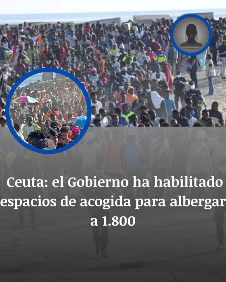 Ceuta vacía la playa de El Trampolín con un desalojo masivo y 1.800 plazas de acogida