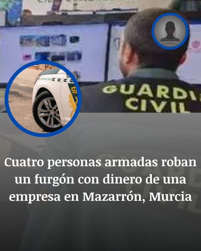 Atraco al amanecer en Mazarrón: cuatro hombres armados interceptan un furgón con dinero y se esfuman