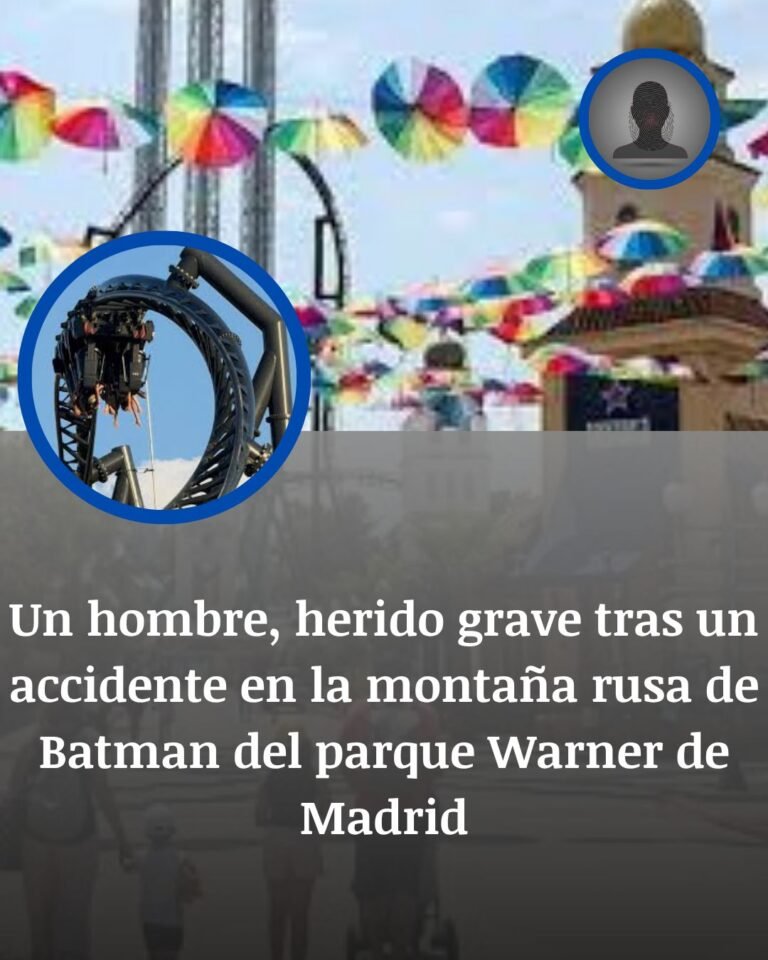 Accidente en la montaña rusa Batman del Parque Warner de Madrid: un hombre de 49 años, herido grave