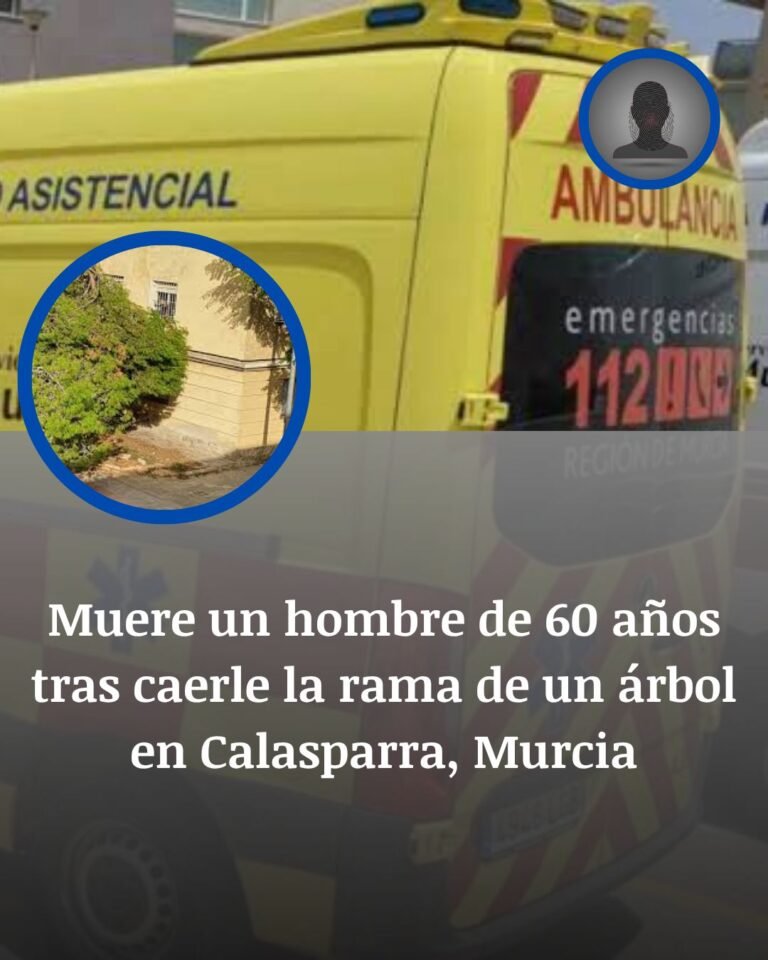 Muere un hombre de 60 años tras caerle una rama de árbol en Calasparra, Murcia