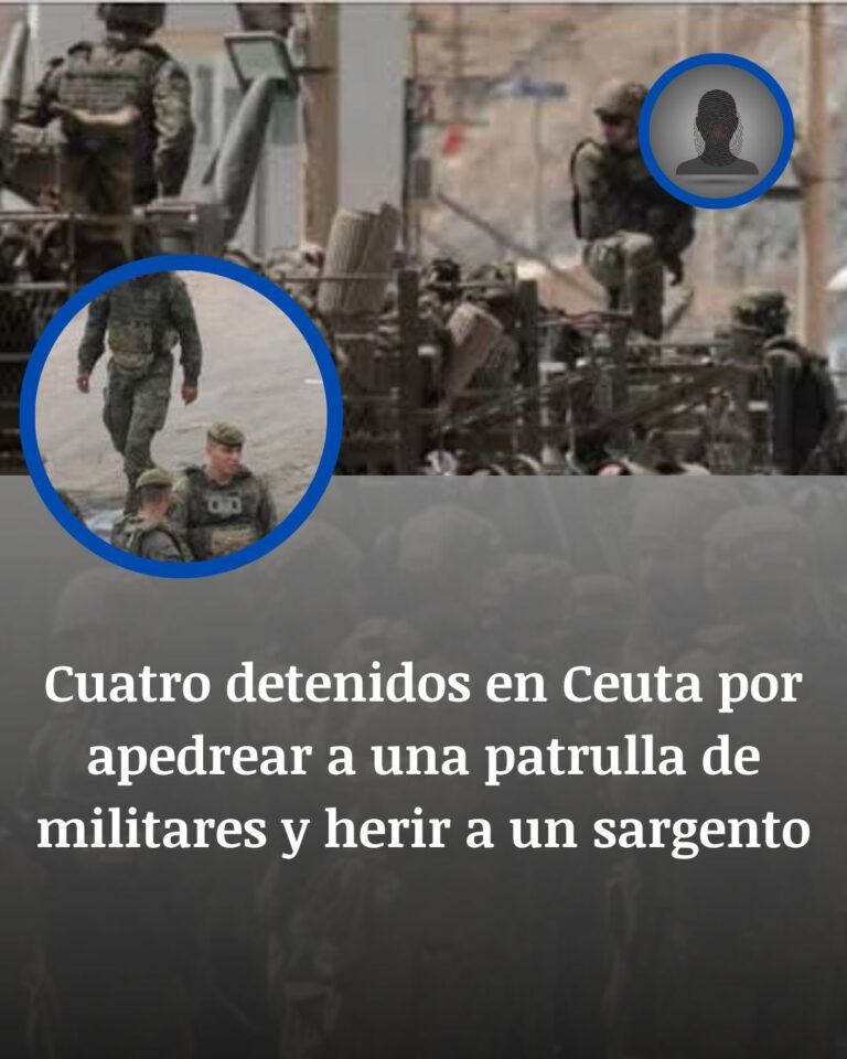 Cuatro detenidos en Ceuta tras un ataque a pedradas contra una patrulla militar que dejó herido a un sargento