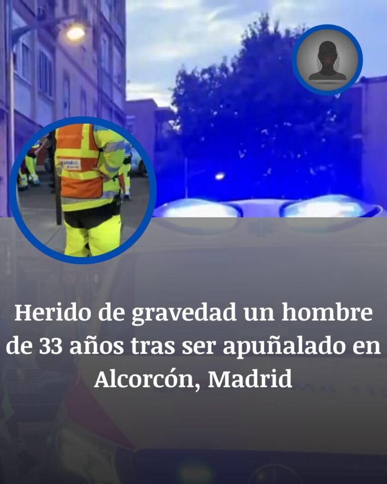 Apuñalan a un hombre de 33 años en Alcorcón y lo dejan herido de gravedad en plena calle