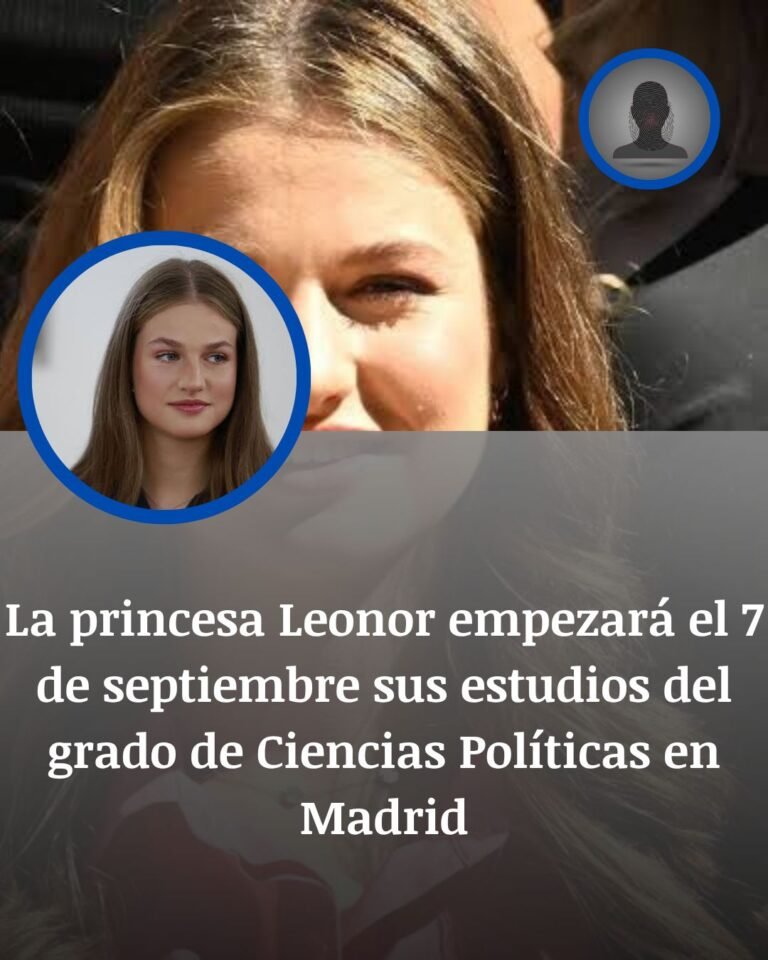 Leonor entra en la universidad bajo presión: empezará el 7 de septiembre Ciencias Políticas en Madrid