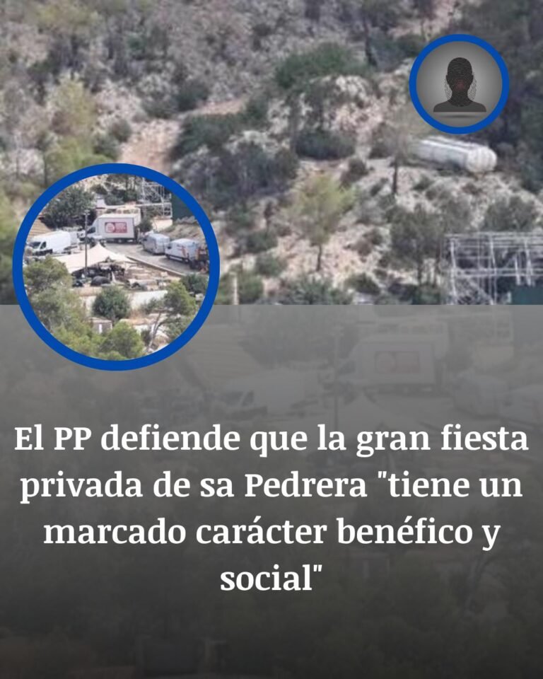 El PP blinda la fiesta privada de sa Pedrera con una coartada benéfica en Sant Antoni