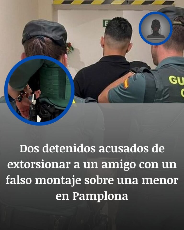 Dos detenidos en Pamplona por extorsionar a un amigo con un montaje falso sobre una menor