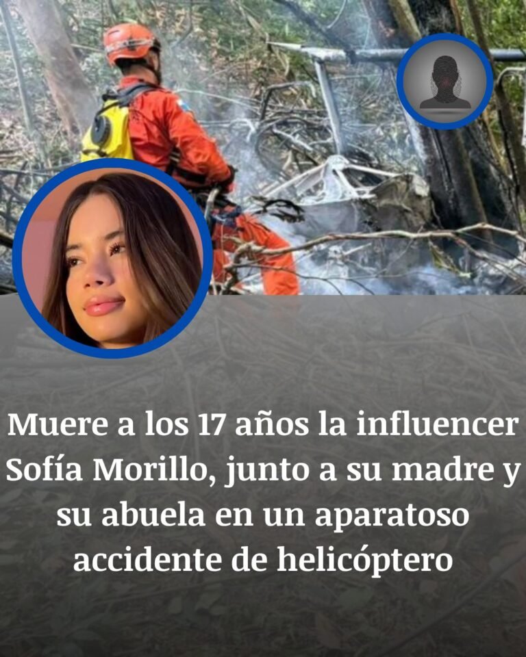 Muere Sofía Morillo, influencer de 17 años, junto a su madre y su abuela en un accidente de helicóptero en Brasil
