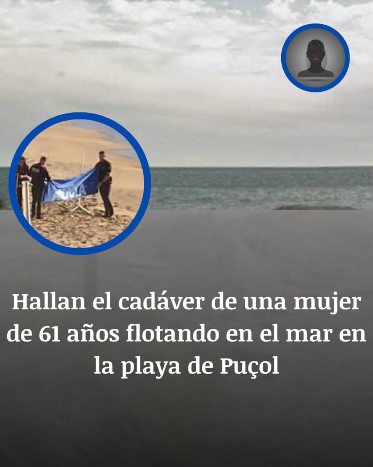 Hallan a una vecina de Puçol muerta en el mar y la autopsia marcará el rumbo de la investigación