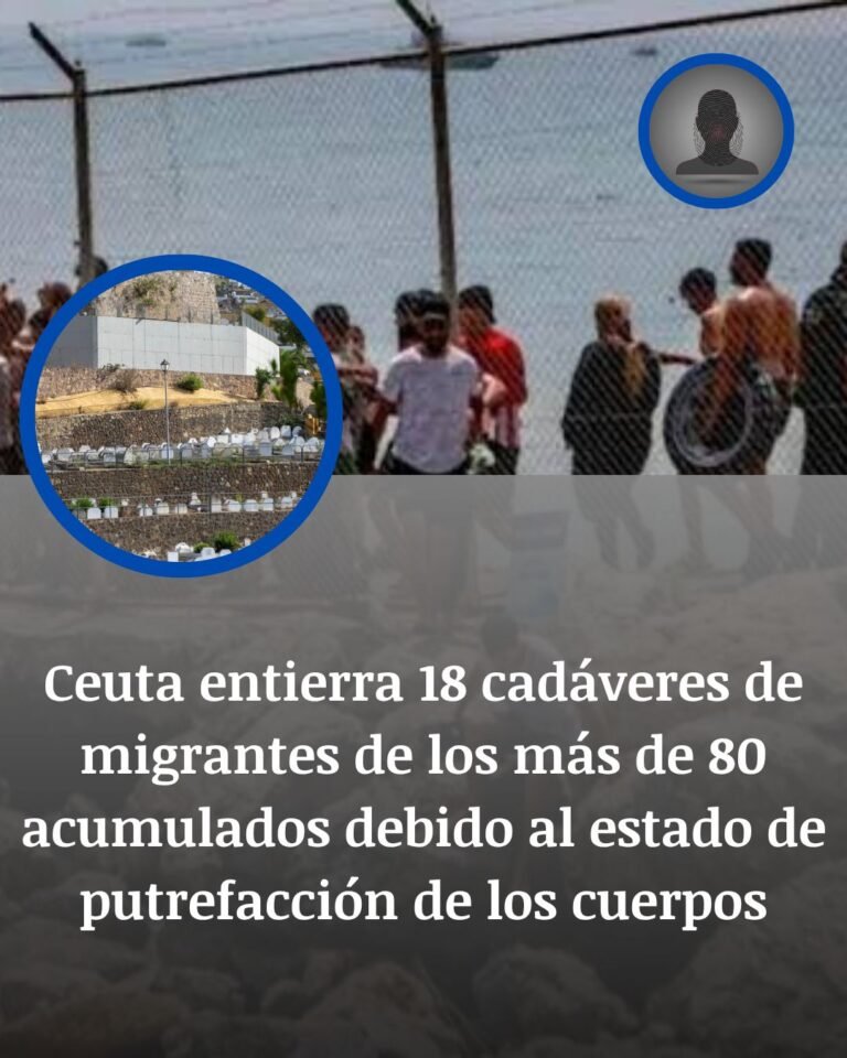Ceuta empieza a enterrar a 18 migrantes mientras más de 80 cadáveres siguen atrapados entre la putrefacción y el bloqueo