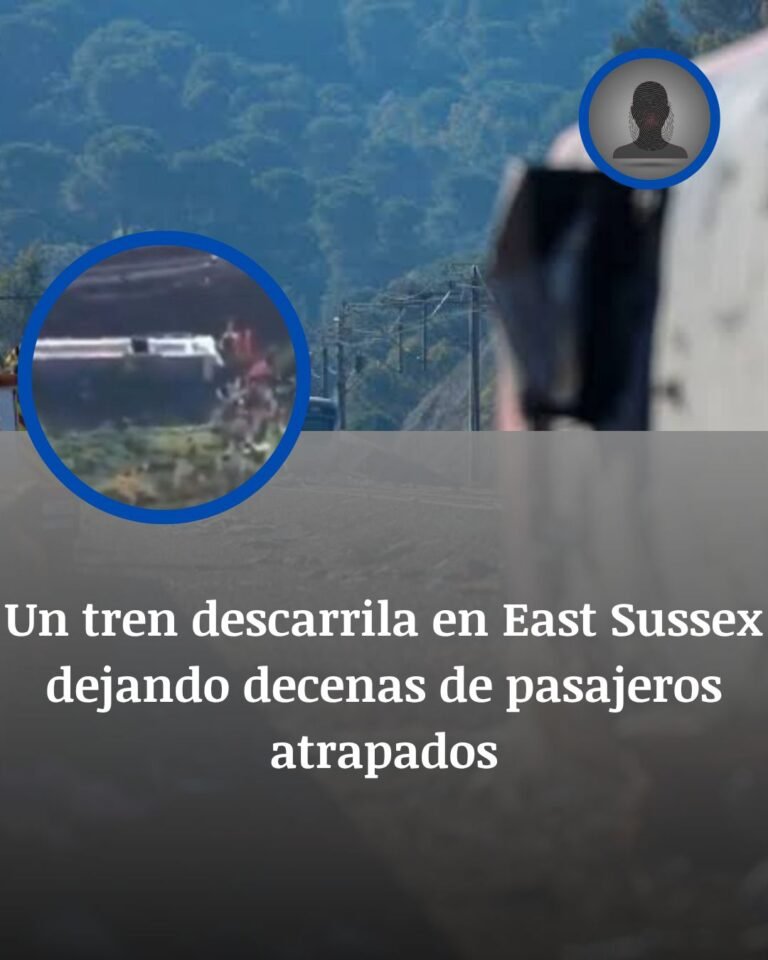 Tren descarrilado en East Sussex: pasajeros atrapados, vagones volcados y una tarde de pánico en Reino Unido
