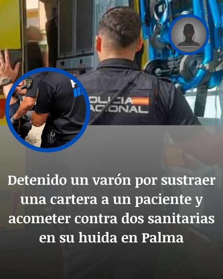 Detenido en Palma tras robar a un paciente en Urgencias y golpear a dos sanitarias en la huida