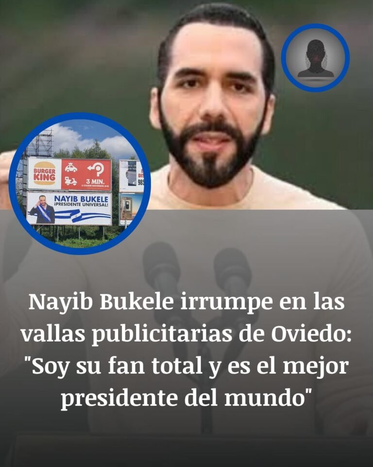 Cinco vallas con Nayib Bukele irrumpen en Oviedo y desatan un choque político en Asturias