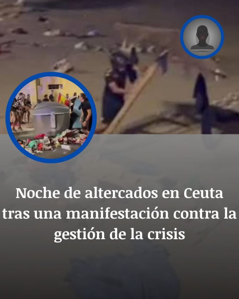 Noche de tensión en Ceuta: la Policía evitó un choque directo en la playa del Trampolín tras otra protesta por la crisis migratoria