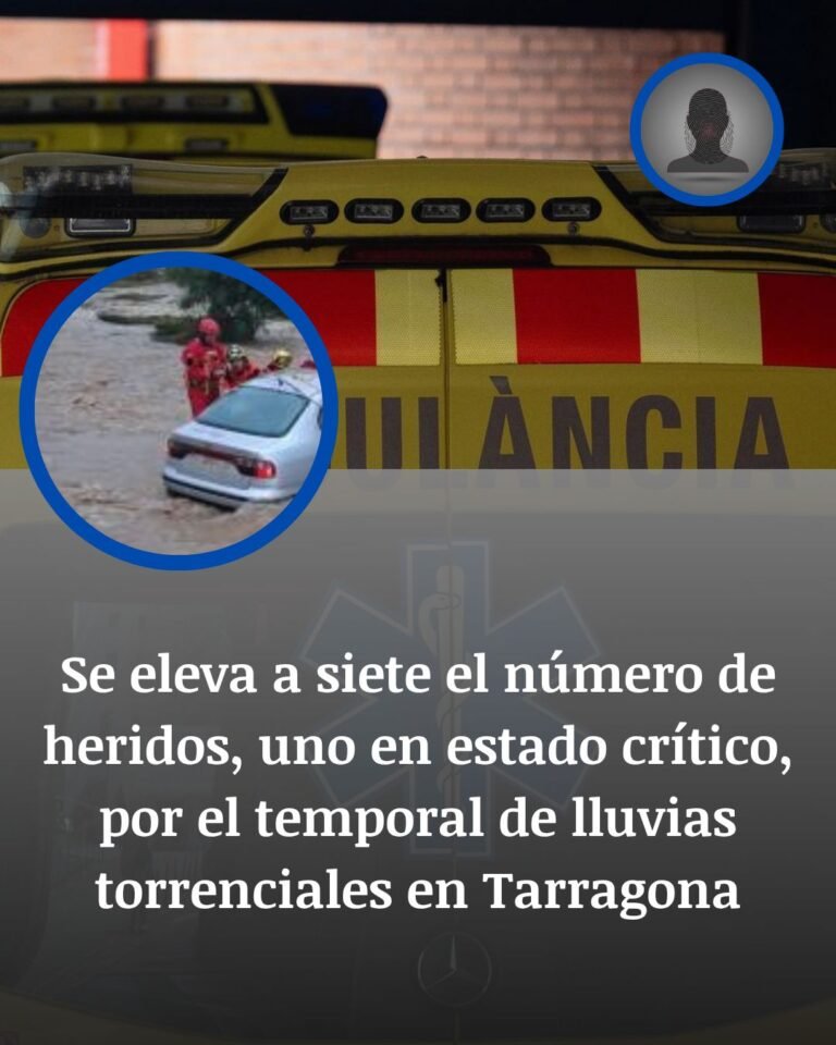 Tarragona bajo el agua: siete heridos, uno crítico, tras la caída de muros y 400 evacuados