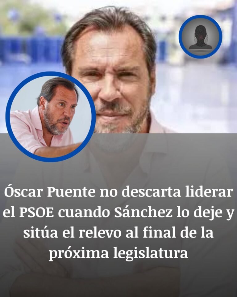 Óscar Puente se asoma al relevo: deja abierta la sucesión de Pedro Sánchez en el PSOE