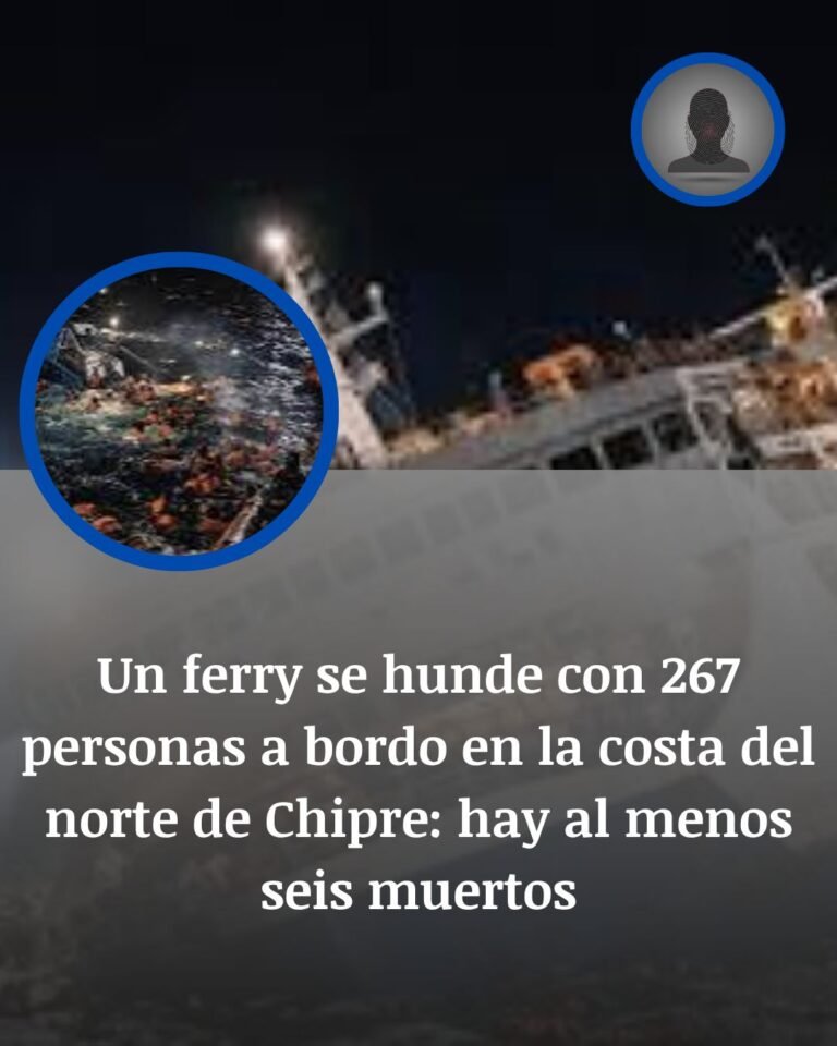 Tragedia frente a Kirenia: un ferry con 267 personas se hunde en el norte de Chipre y deja muertos y desaparecidos