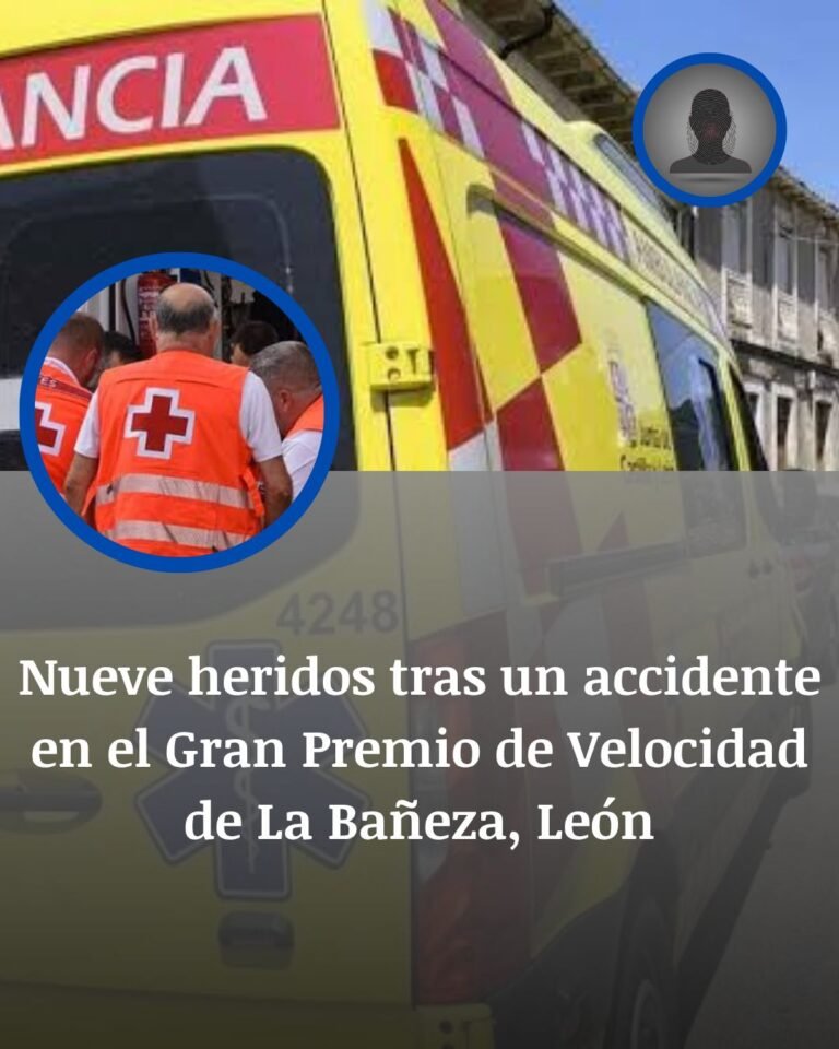 Caos en La Bañeza: dos motos se cruzan en plena curva y dejan nueve heridos en el Gran Premio
