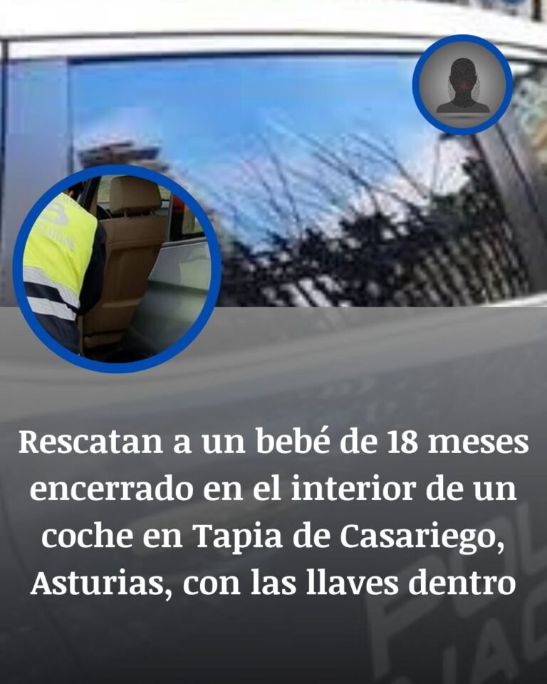 Veintidós minutos de angustia en Tapia: rescatan ileso a un bebé encerrado dentro de un coche