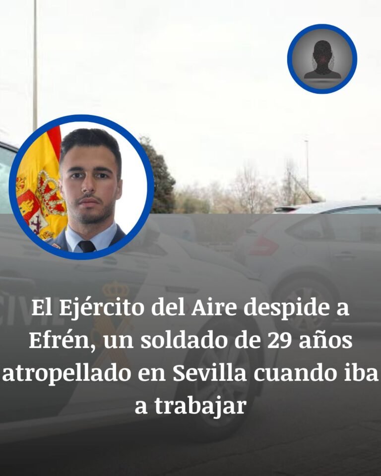 El Ejército del Aire despide a Efrén, el soldado de 29 años atropellado en Sevilla cuando iba a trabajar