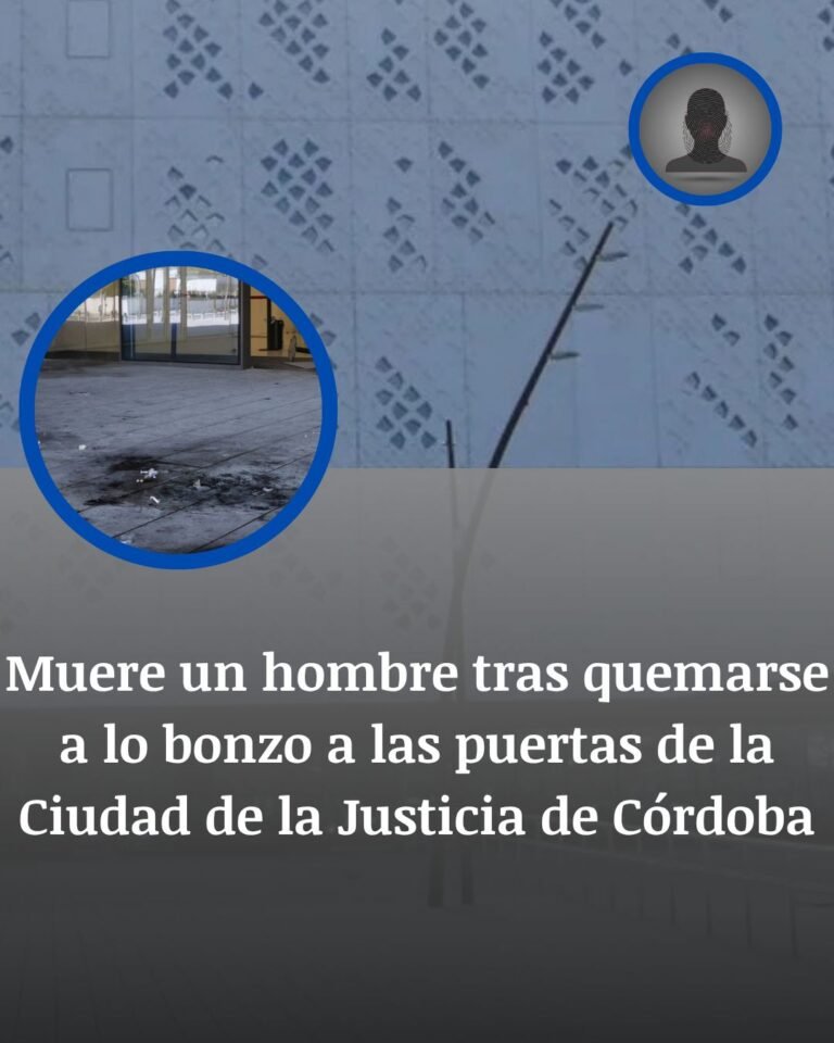 Muere un hombre tras prenderse fuego ante la Ciudad de la Justicia de Córdoba