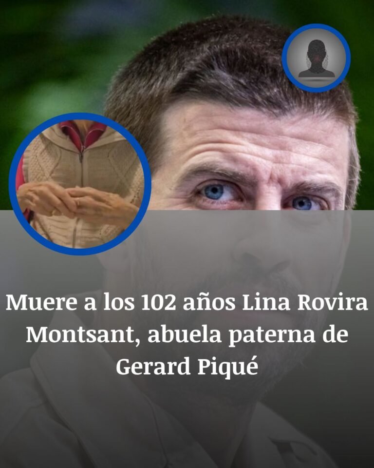 Muere Lina Rovira Montsant, la matriarca del entorno paterno de Gerard Piqué, a los 102 años
