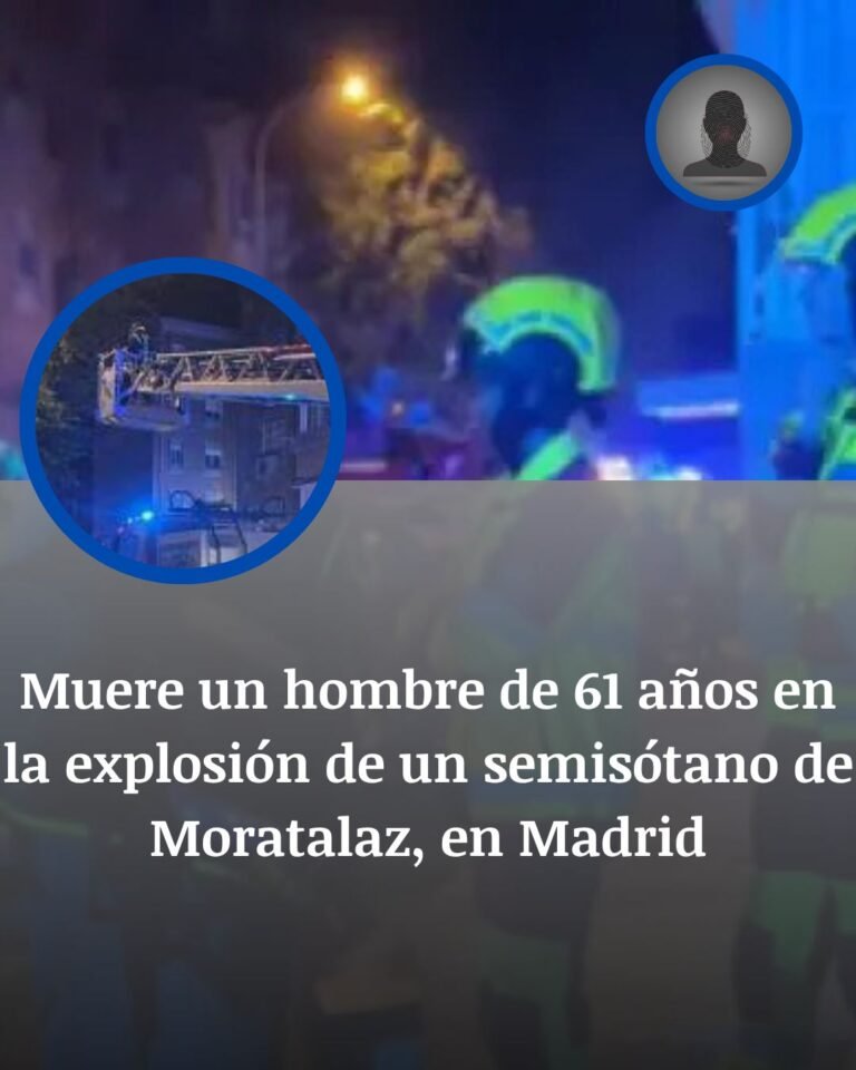Explosión mortal en Moratalaz: un hombre muere en un semisótano tras un incendio de madrugada