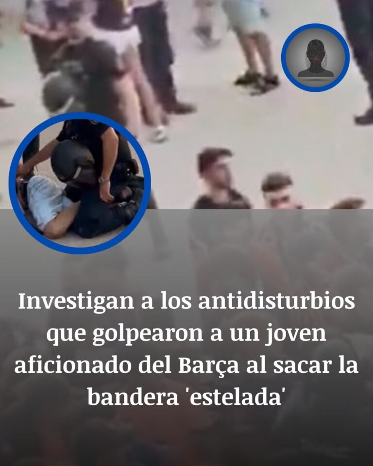 Elche-Barça: investigan el golpe de un antidisturbios a un aficionado por una estelada