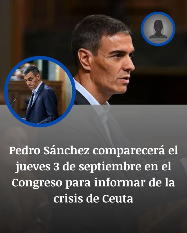 Pedro Sánchez comparecerá el 3 de septiembre en el Congreso por la crisis de Ceuta