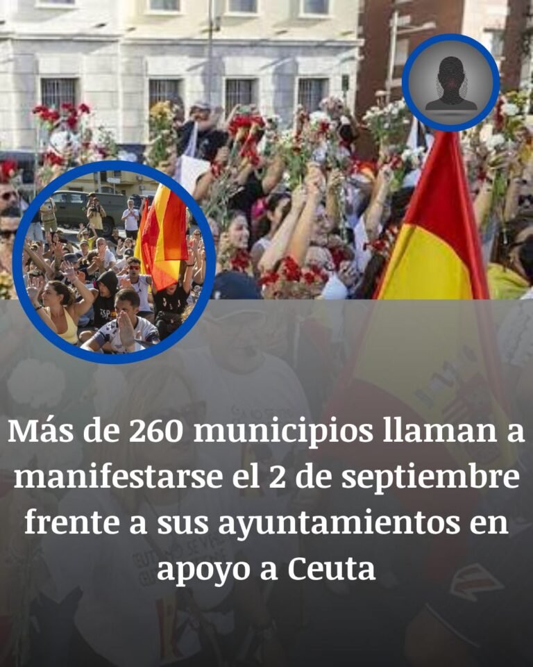 Más de 260 municipios llaman a manifestarse el 2 de septiembre frente a sus ayuntamientos en apoyo a Ceuta