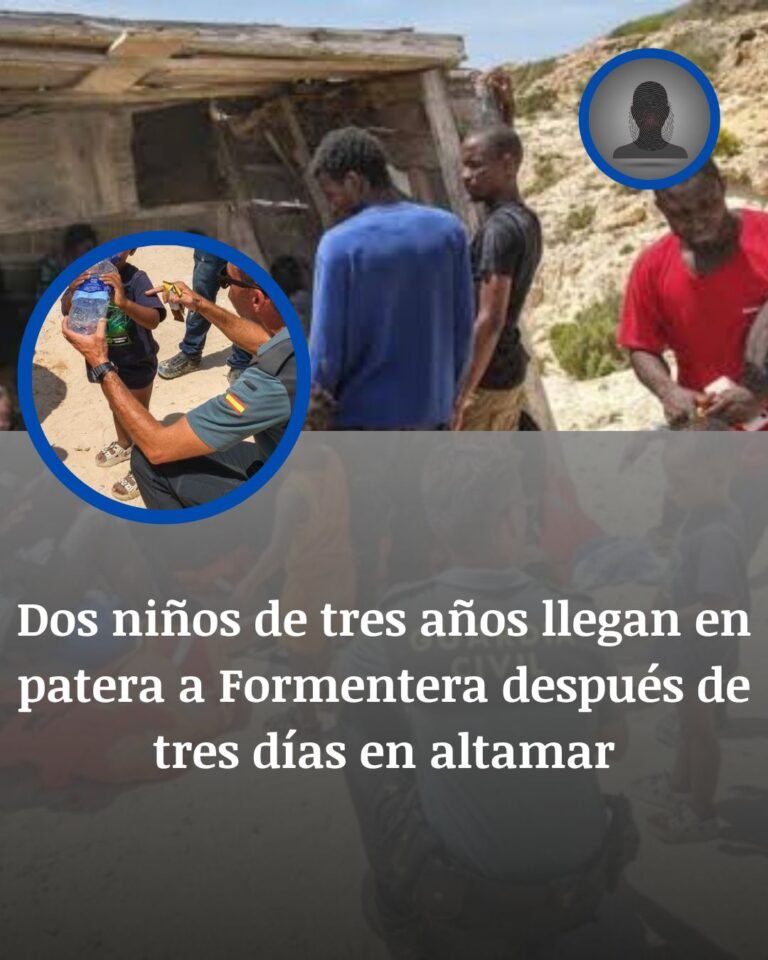 Dos niños de tres años llegan en patera a Formentera tras tres días en alta mar