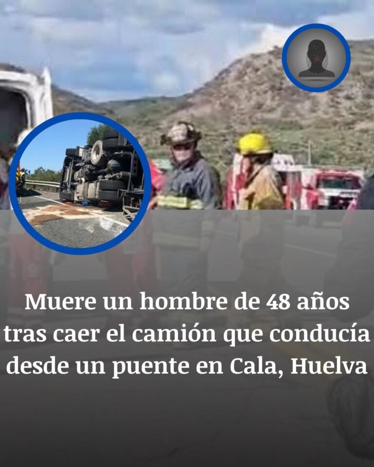 Un camión cae desde un puente en Cala y deja un conductor muerto en una mañana sin respuesta