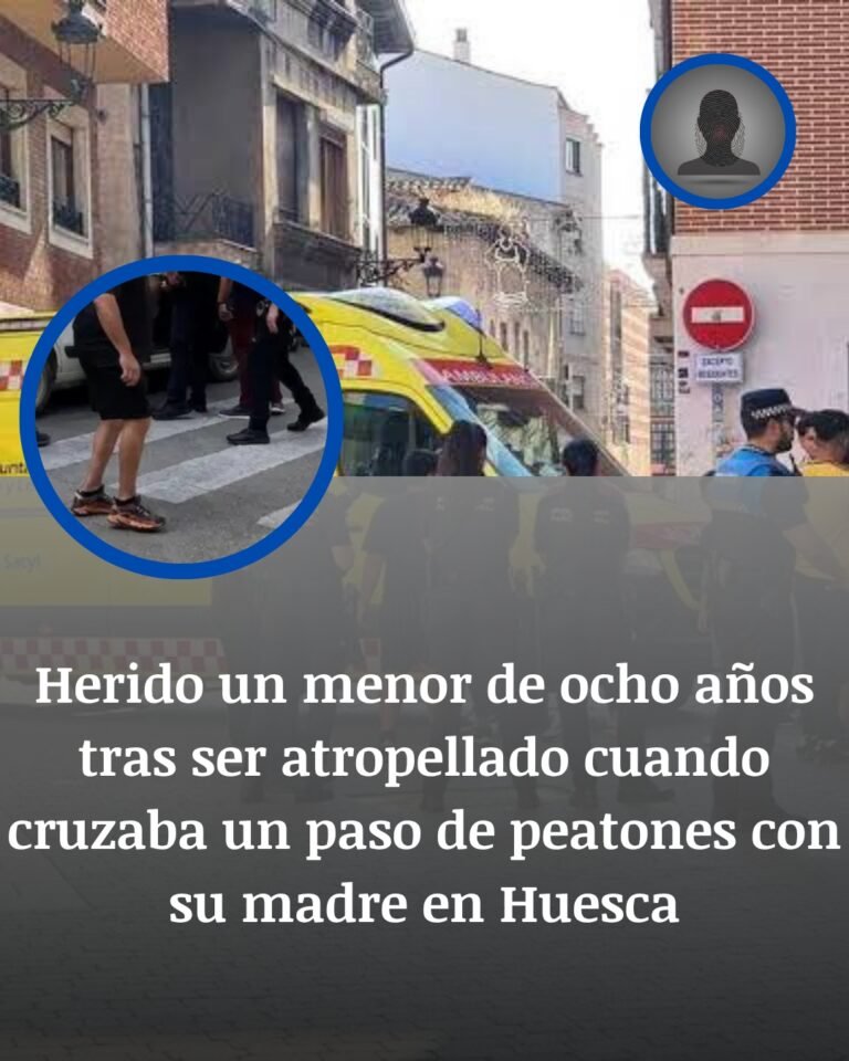 Herido un niño de ocho años tras ser atropellado al cruzar con su madre en Huesca
