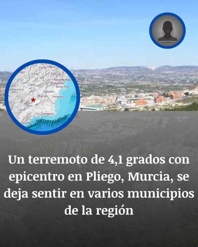 Temblor en Pliego: el seísmo de 4,1 que sacudió Murcia sin dejar daños