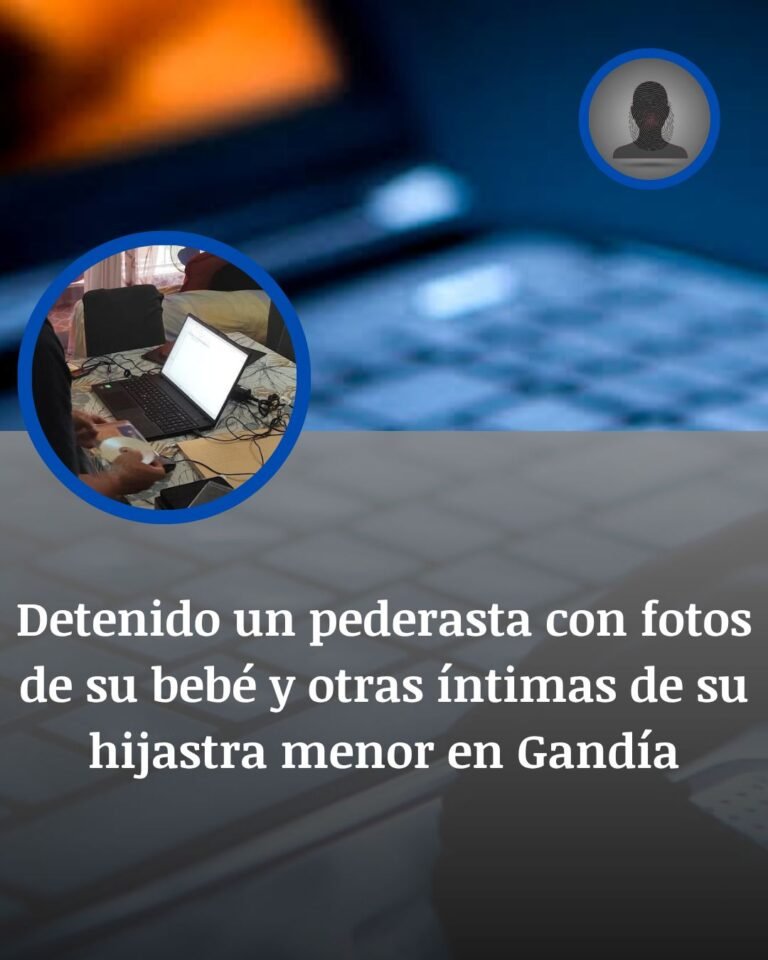 Detenido en Gandía tras una investigación por imágenes sexuales de menores difundidas en la red
