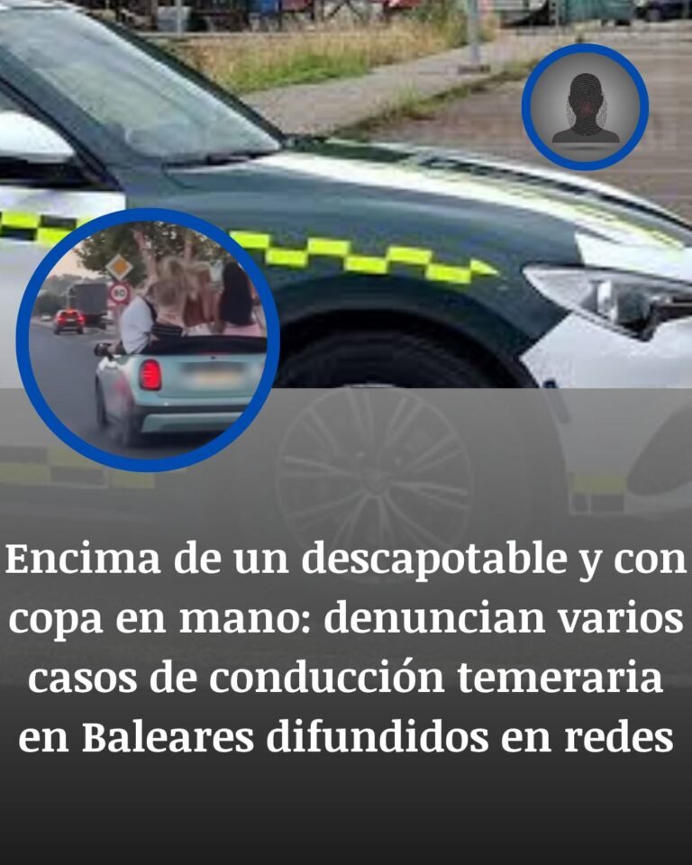 Copa en mano y medio cuerpo fuera: la Guardia Civil cerca a varios temerarios tras los vídeos de Baleares