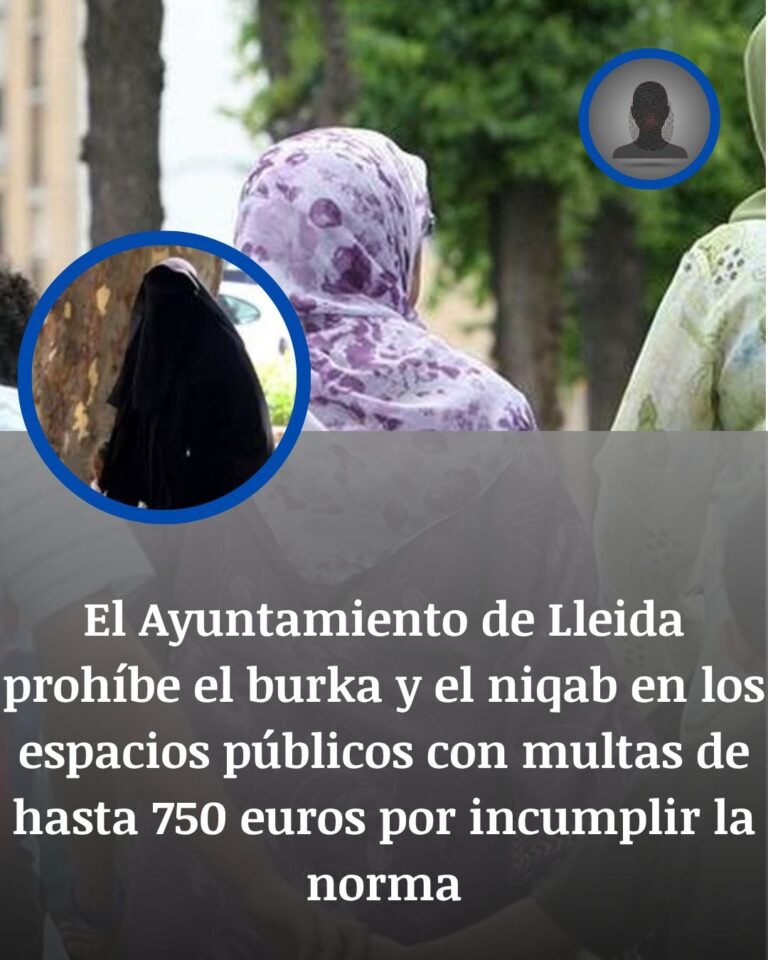 Lleida aprueba vetar el burka y el niqab en espacios públicos: multas de hasta 750 euros