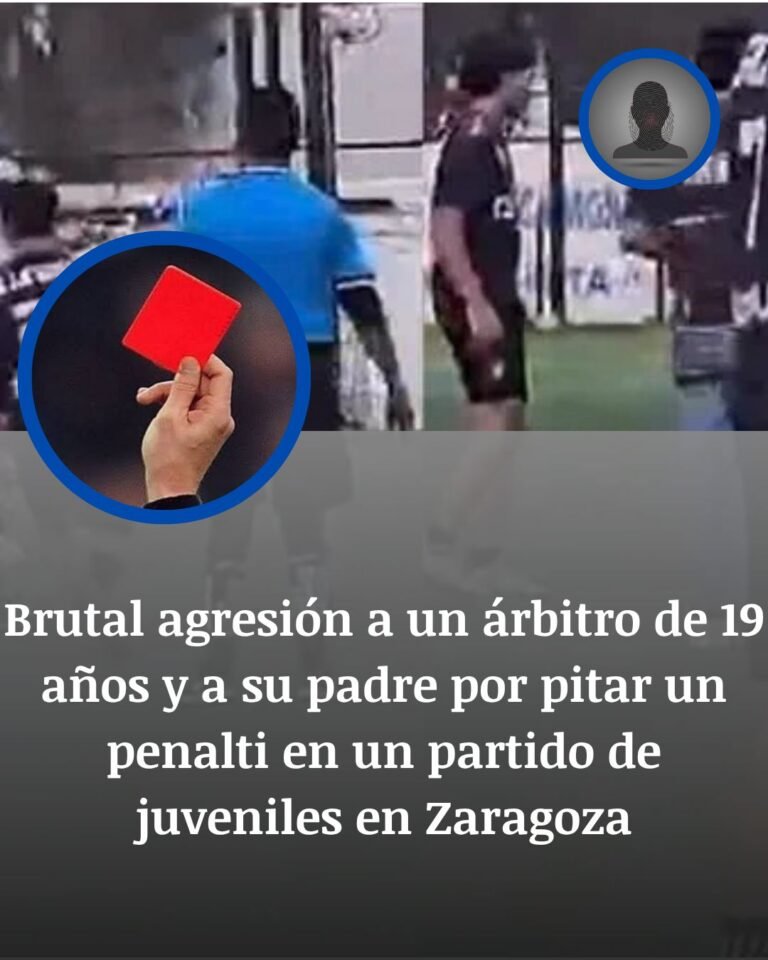 La violencia irrumpe en el fútbol base: agreden a un árbitro de 19 años y a su padre en Pina de Ebro