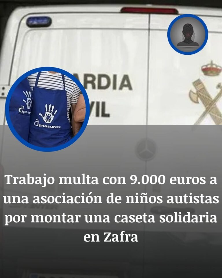 Trabajo golpea con 9.000 euros a una asociación de autismo por una caseta solidaria en Badajoz
