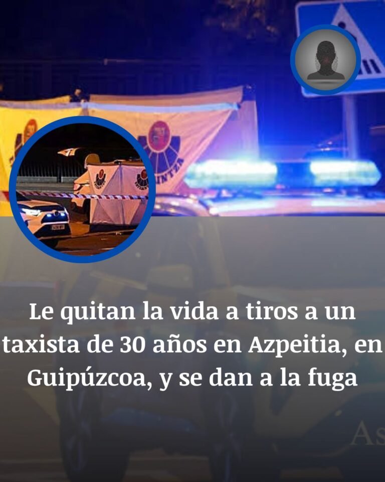 Asesinan a tiros a un taxista de 30 años en Azpeitia y el autor huye tras embestir su vehículo