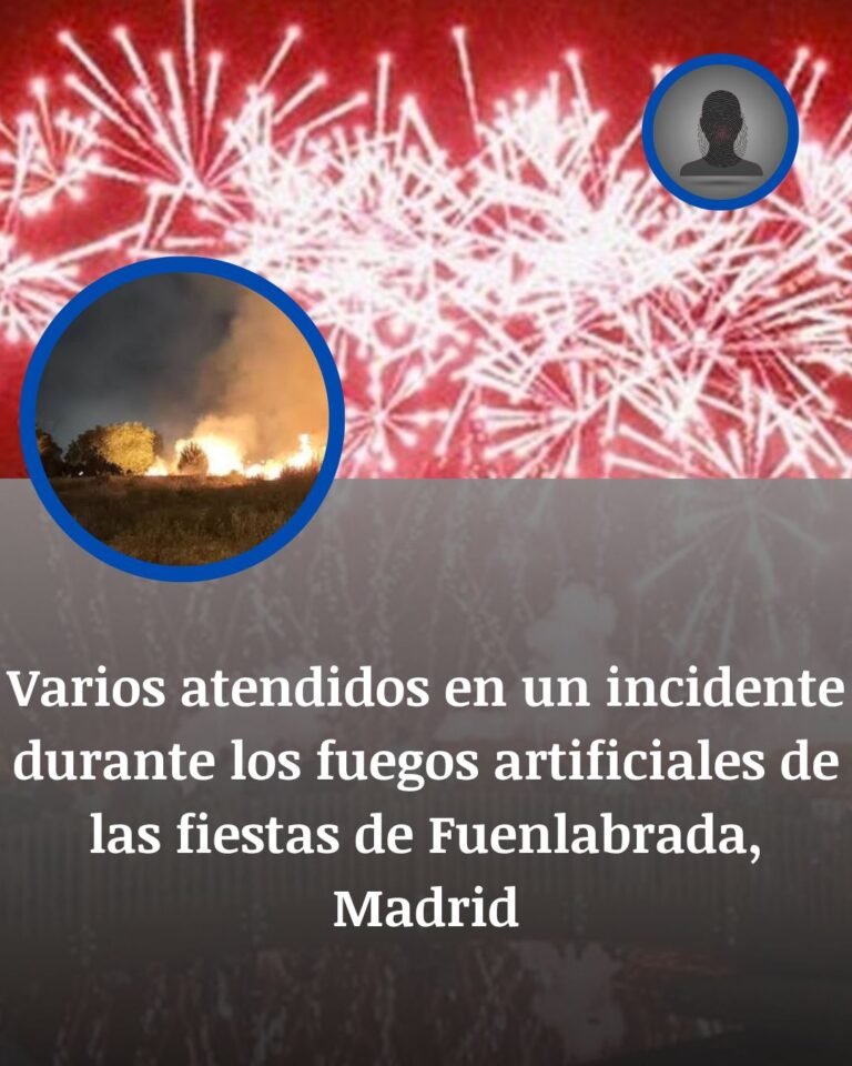 Fuenlabrada: cinco atendidos tras la explosión de los fuegos artificiales