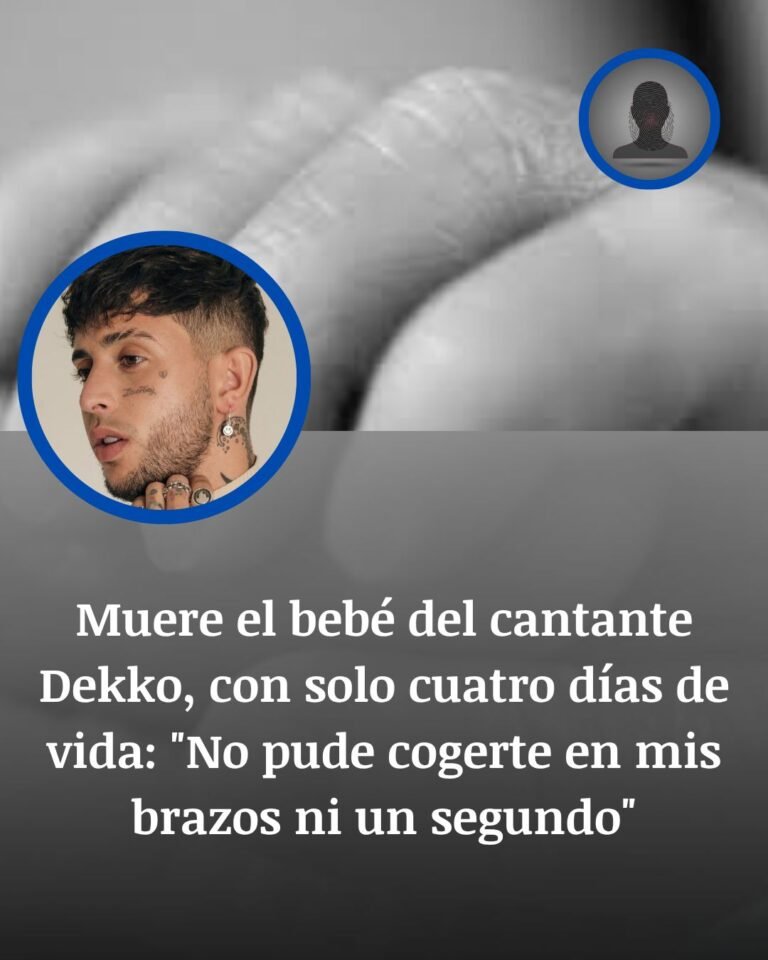 Muere Gianluca, el bebé de Dekko, cuatro días después de nacer