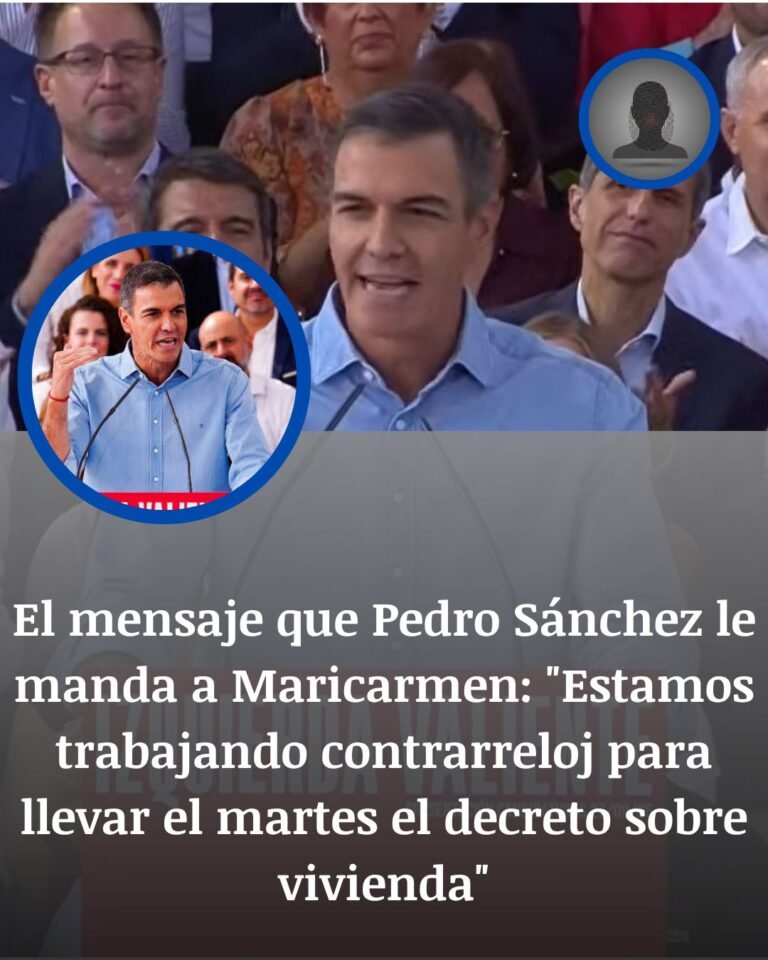 Pedro Sánchez promete llevar el «decreto Maricarmen» al Consejo de Ministros tras el desahucio
