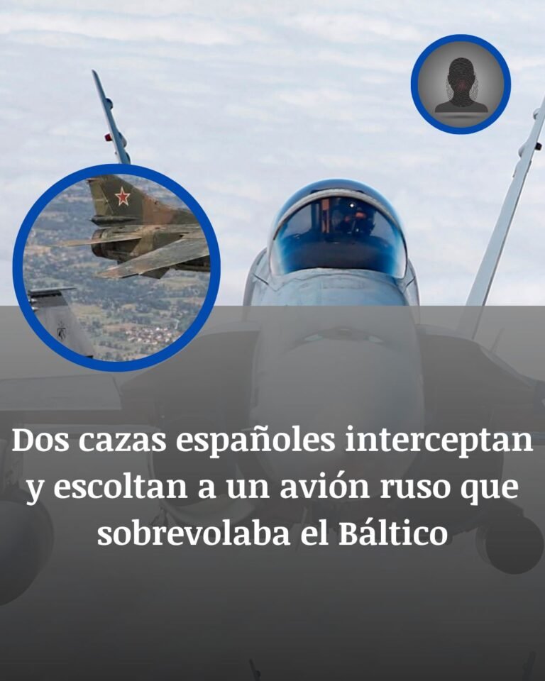 Dos cazas españoles escoltan un avión ruso en el Báltico durante una alerta de la OTAN