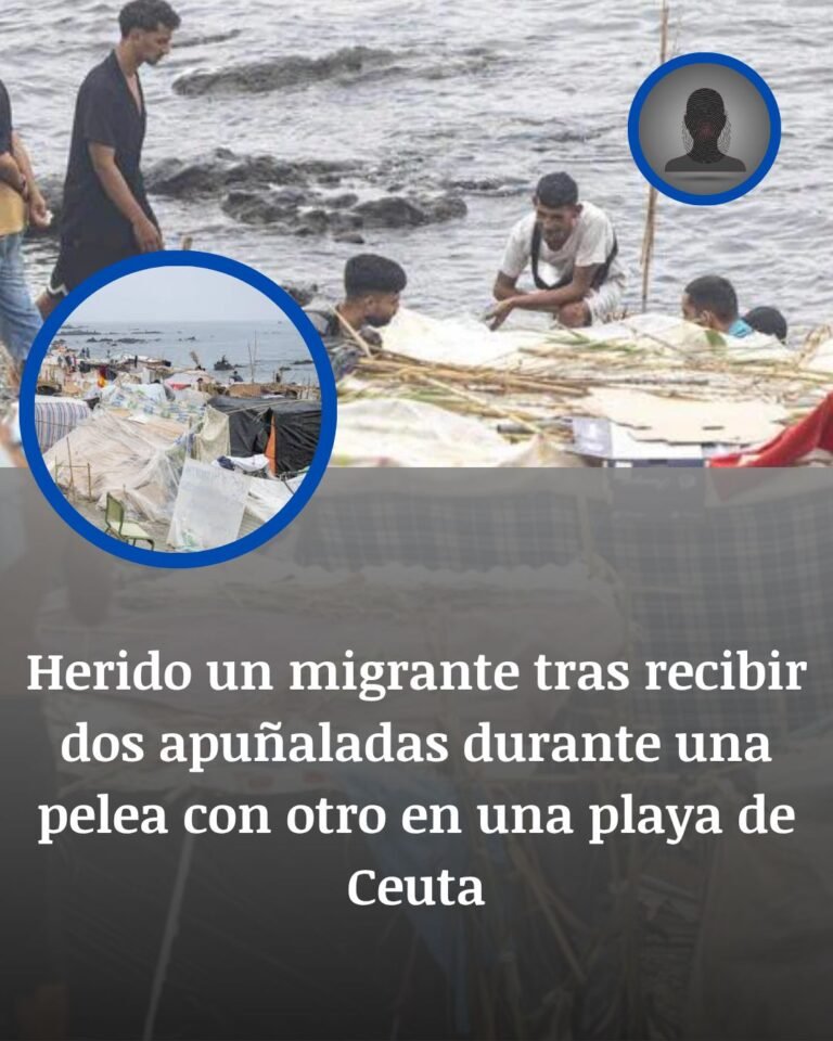 Ceuta: un migrante herido tras dos puñaladas en la playa del Trampolín