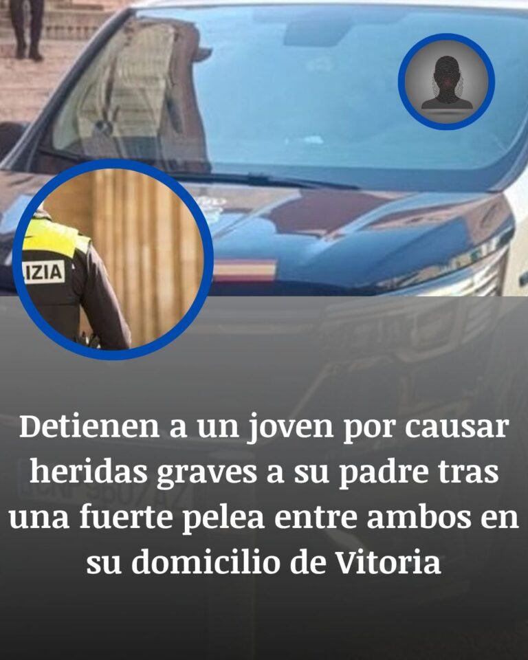 Vitoria: detenido un joven tras una pelea con su padre que acabó con heridas graves