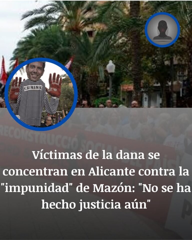 Alicante: víctimas de la dana protestan contra la «impunidad» de Mazón