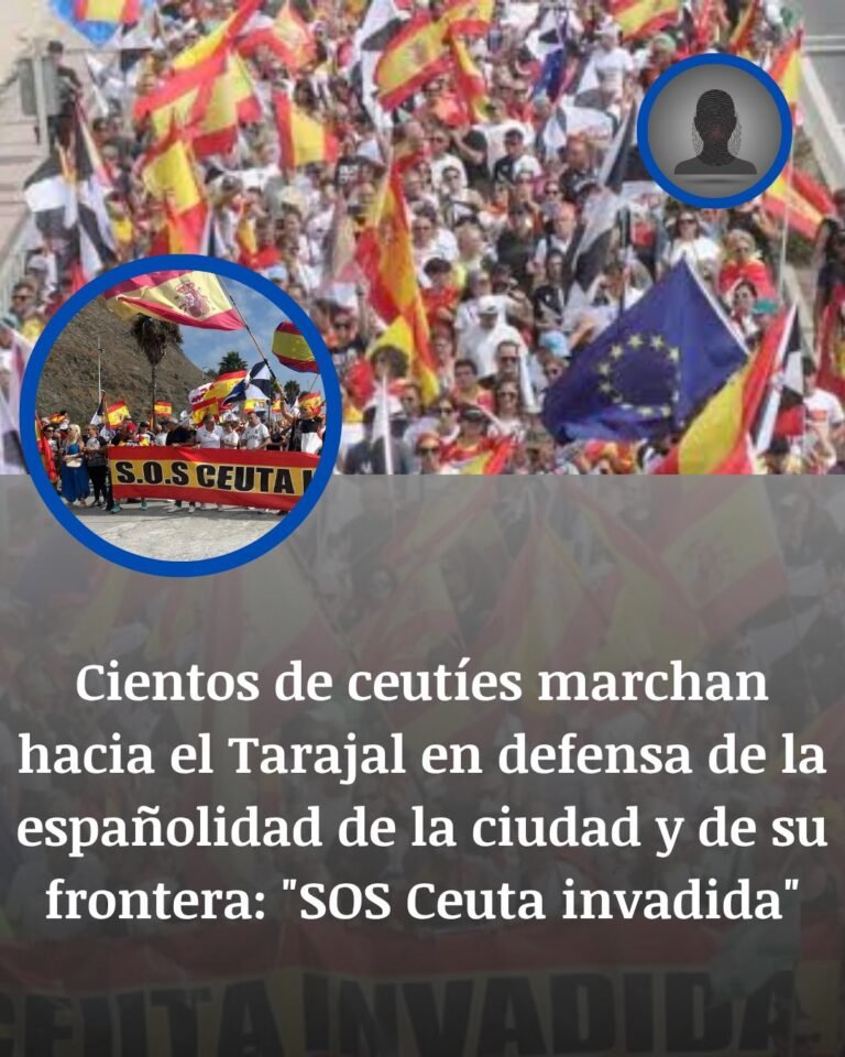 Ceuta marcha hacia el Tarajal: más de 200 vecinos protestan por la crisis migratoria
