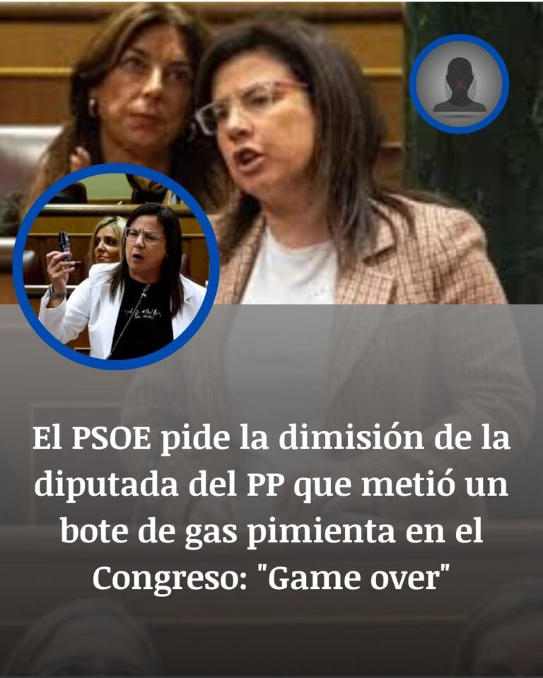 El PSOE exige la dimisión de Ana Vázquez tras el incidente del gas pimienta en el Congreso