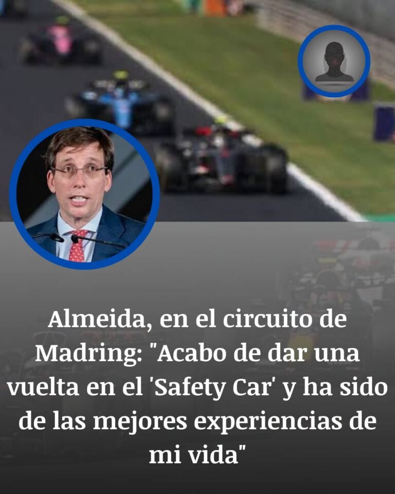 Almeida presume del Madring tras recorrerlo en un Safety Car