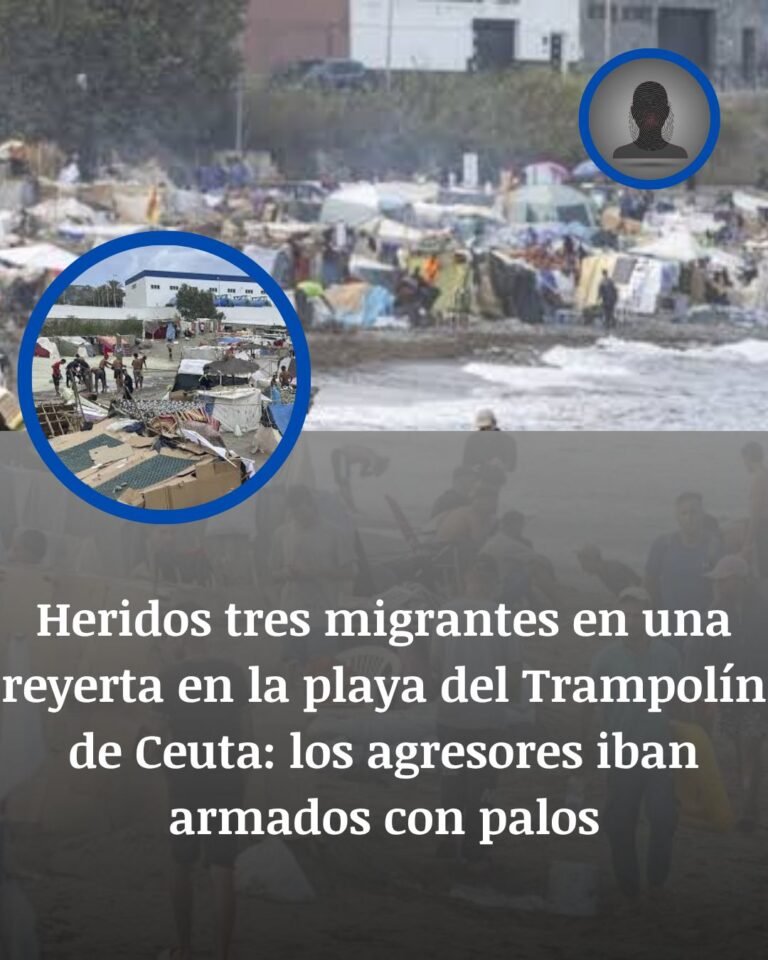 Ceuta: tres migrantes heridos tras una reyerta en la playa del Trampolín